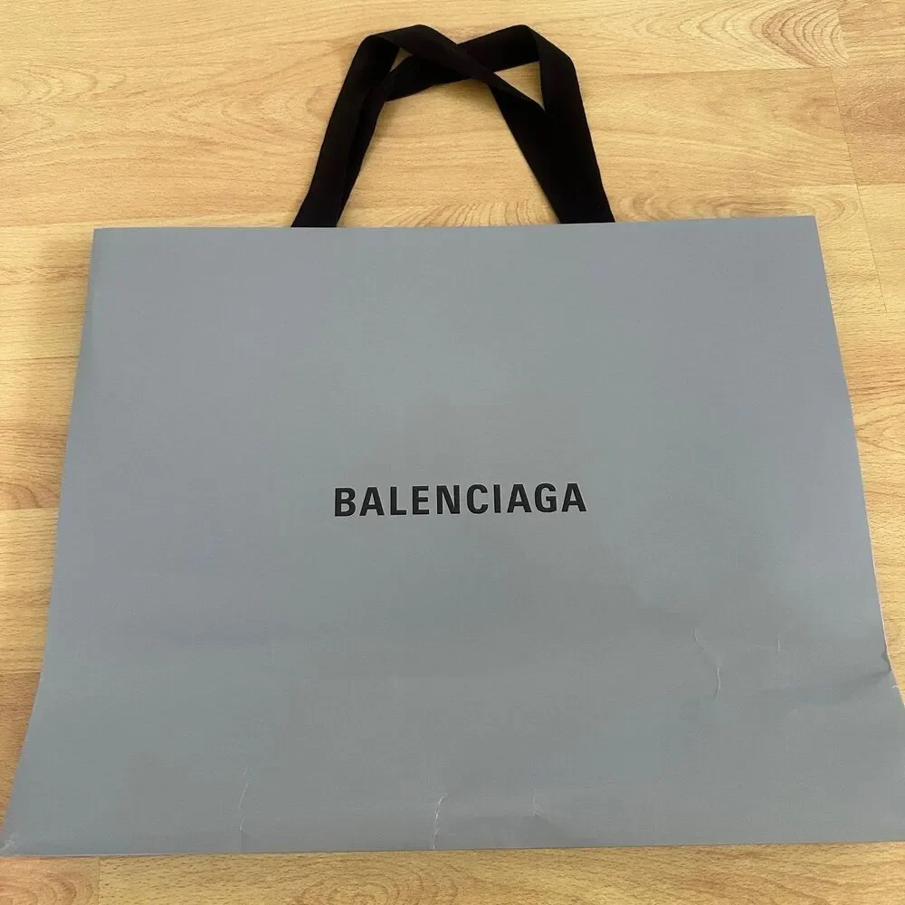 Balenciaga Paper Shopping Bag - grey large, 17.75